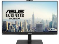 ASUS Monitor VideoConferencing 24'' FHD 75Hz Frameless Ergonomic Webcam Speakers Microphone BE24EQSK