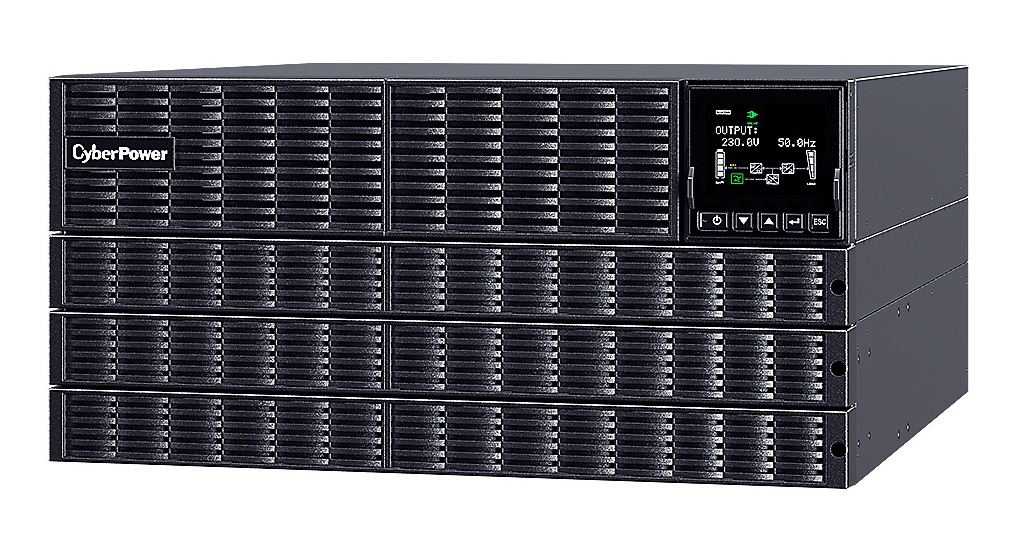 CyberPower OLS6KERT5UM 6000VA Online Rackmount/Tower UPS with Colour LCD Display & Integrated Bypass PDU