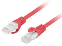 Lanberg Patch Cable CAT.6 UTP CU LSZH 0.25m Red PCU6-10CU-0025-R