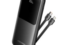 Vention Powerbank 10000mAh 22.5W Built-in USBC+Lighting Black FHOB0