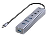 Unitek H1335A 7-Port USB-C Hub with 3xUSB-C 4xUSB-A & Power Supply