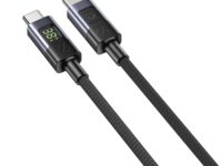 Unitek USB-C Cable PD60W Braided with Display 1.0m C14158A-1M