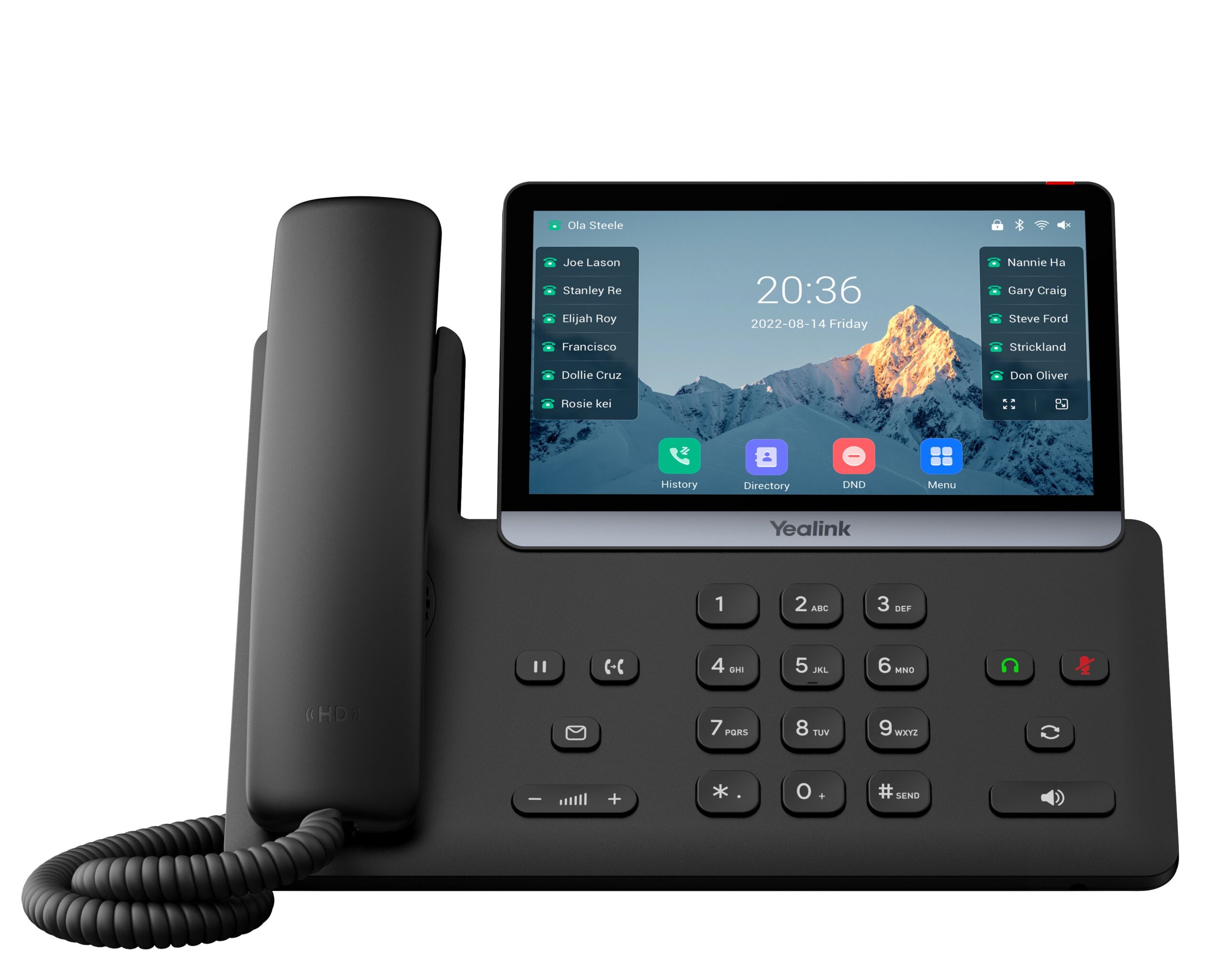 Yealink IP Phone Desktop PoE 7'' Gigabit