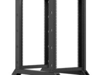 Lanberg Open Rack 19" 22U Adj.Depth 600-1000mm Black