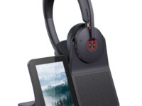 Yealink Headset Wireless Dual-Mode DECT/Bluetooth 4-Mic NC with ANC & Basestation WH68 Workstation Teams