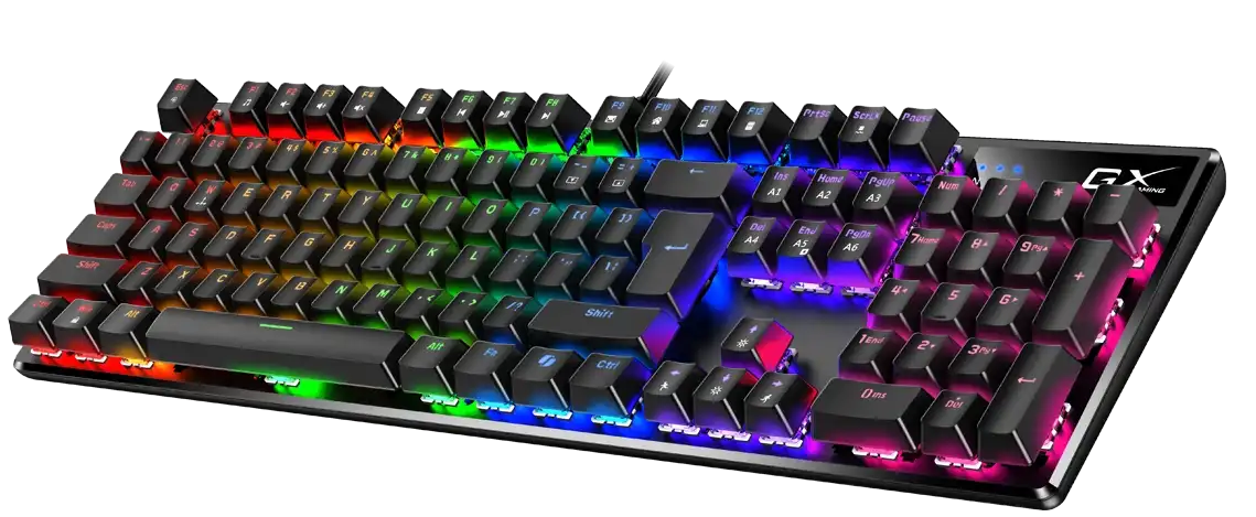 Genius Gaming Keyboard Mechanical Full Size Backlit Brown Switches K12