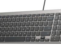 Unitek Keyboard Wired 99K USB-C/A English SlimTap T053 Space Grey