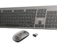 Unitek IT Keyboard & Mouse Combo Wireless 2.4GHz English SlimDuo T054 Space Grey