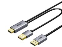 Unitek HDMI to DisplayPort Cable 4K60Hz 1.8m with USB Power Cable V1714
