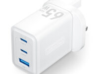 Vention Charger Wall GaN 65W 2xUSBC 1xUSBA White FERW0-UK