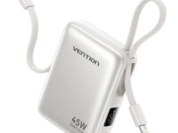 Vention Powerbank 10000mAh 45W Built-in USB-C & Lightning Cables FKMN0 Beige