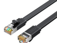 Vention NETWORK Cable CAT7 Flat 1.5m Black ICGBG