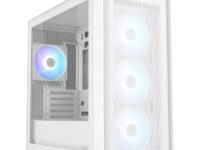 ASUS PC Case Gaming mATX Mesh Front Panel Tempered Glass Side Window 4x Pre-Installed ARGB Fans A21 PLUS White