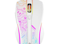 Armaggeddon Gaming Mouse Wired+2.4G Recharge FOXBAT-III CYBERPANK White