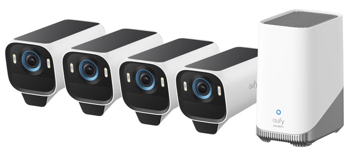 Anker Eufy Security Camera Kit eufyCam S3 Pro 4Pack & Homebase3