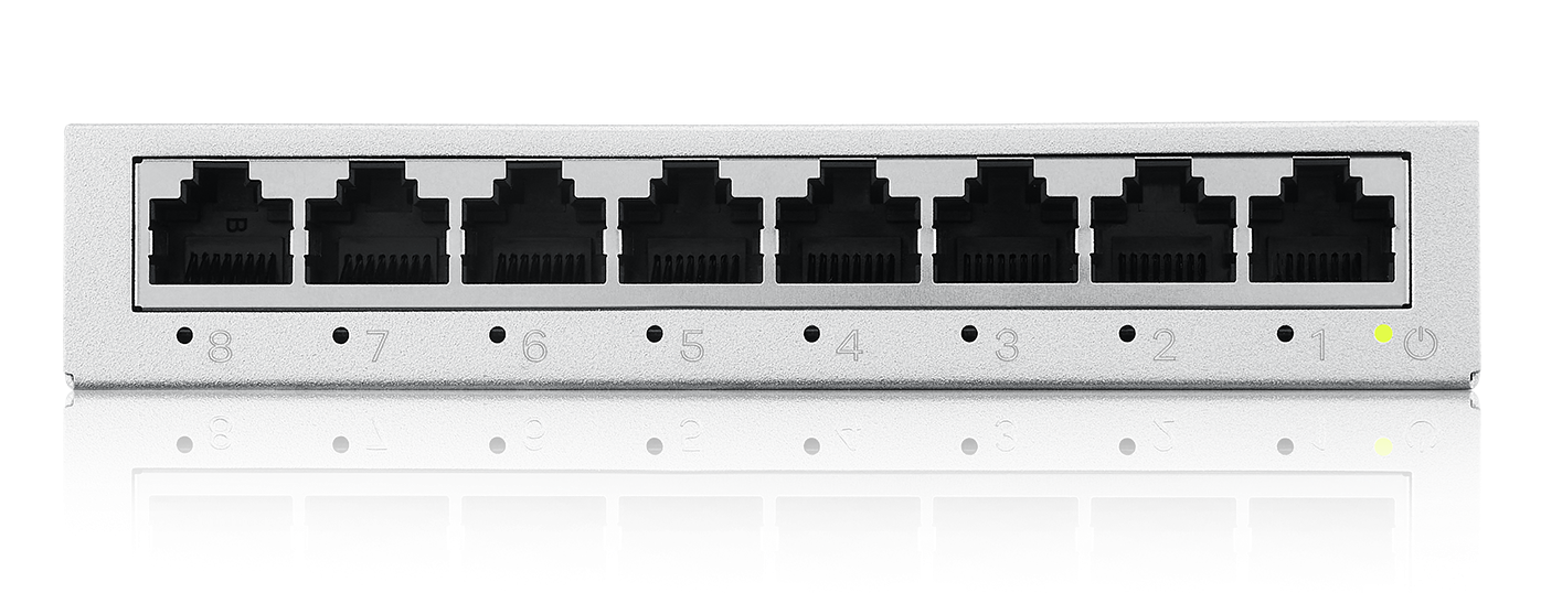 Zyxel Switch Gigabit Ethernet 8-Port Metal with QoS UK Plug GS-108BV5 - Image 2