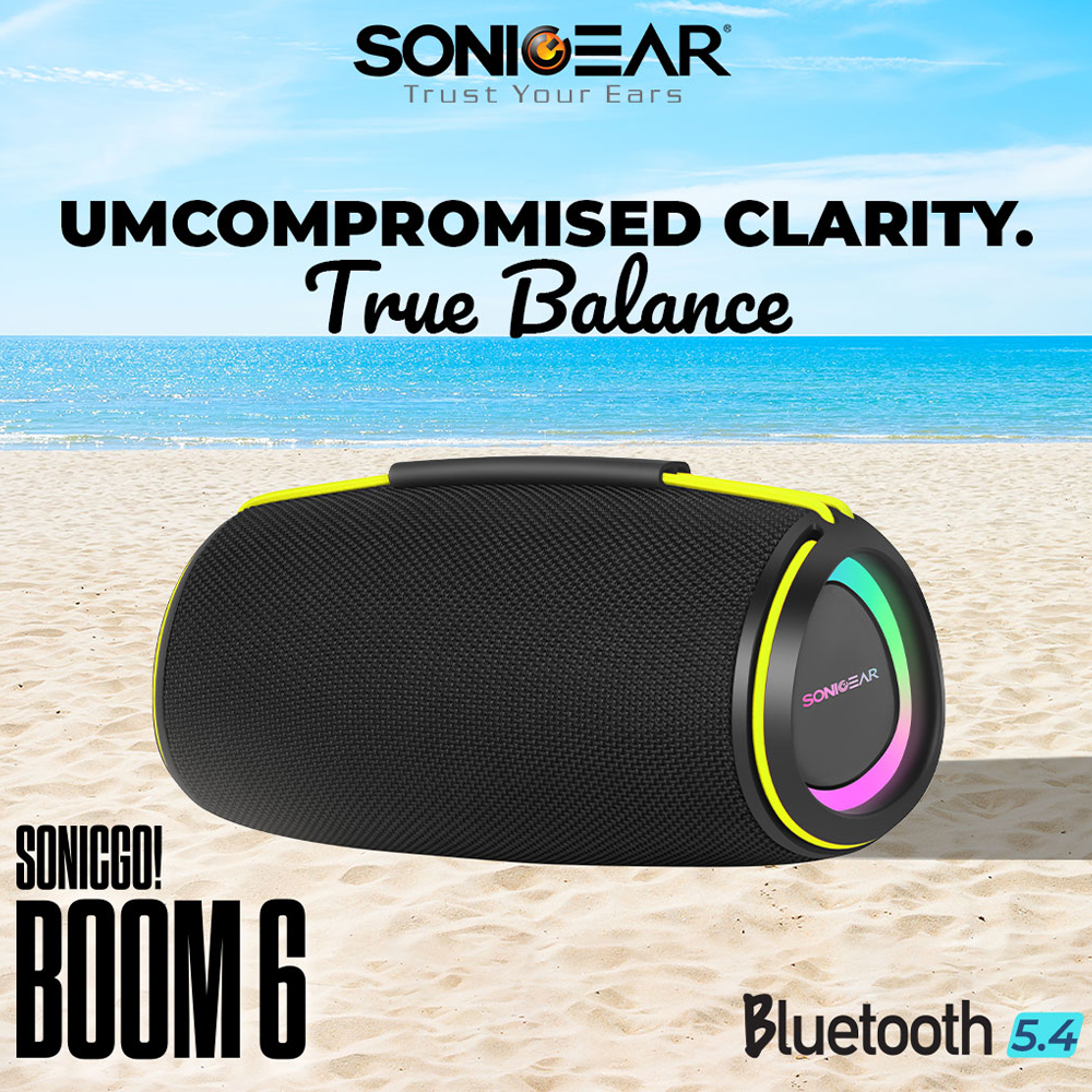 SonicGear Portable Speaker TWS BT/USB/FM/RGB IPX5 30W SONICGO! BOOM 6 - Image 2