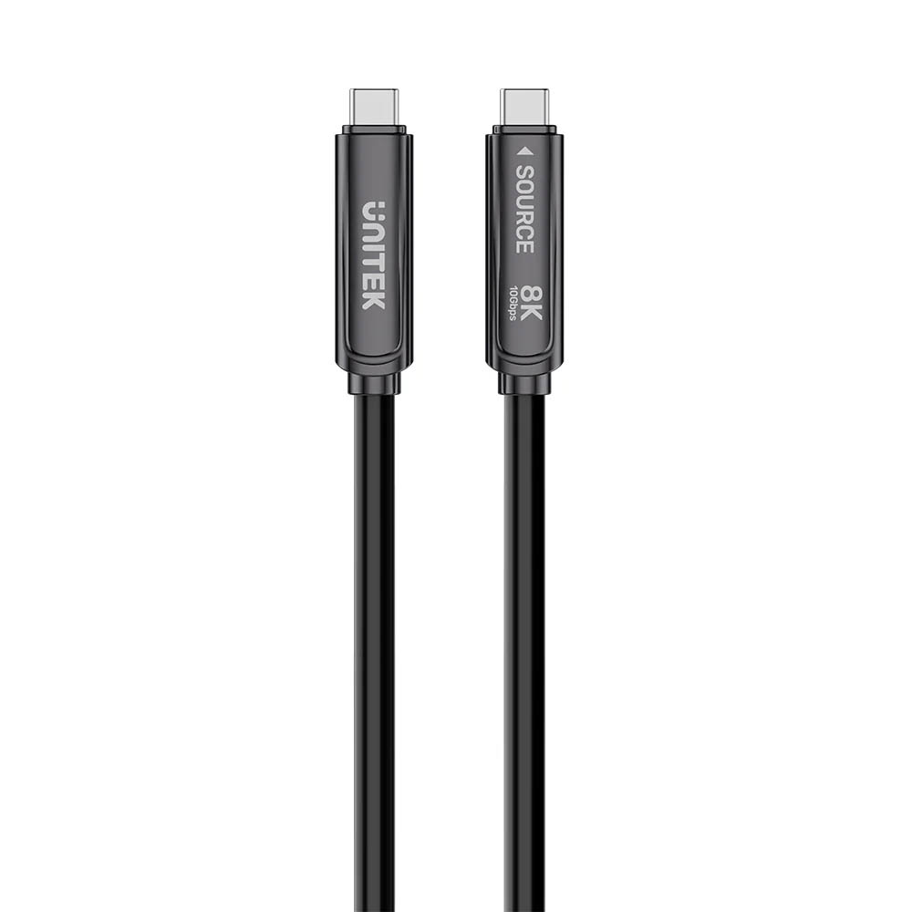 Unitek UC USB-C Fiber Optic 8K Cable 10Gbps 60W PD 15.0m C14178A-15M - Image 2