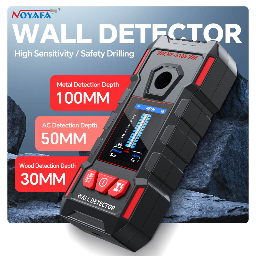 Noyafa Wall Detector-High Sensitivity, Safety Drilling, Support Various Material Detection NF-5105 - Image 2
