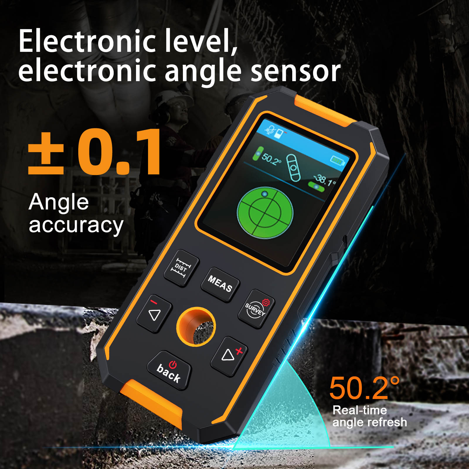 Noyafa Multifunctional Wall Detector / Stud Finder detect metal, wood, and live wires NF-513S - Image 3