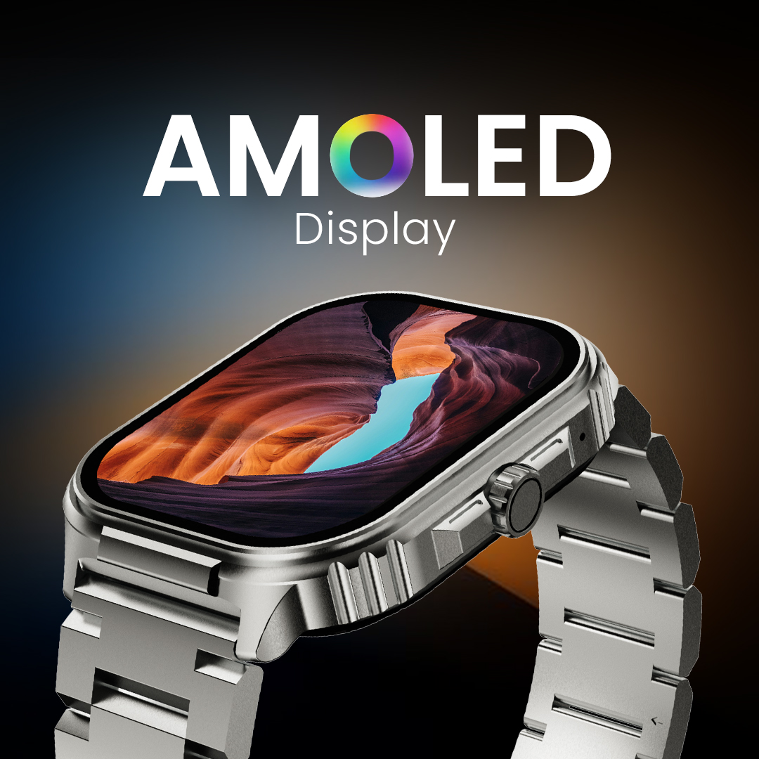 HiFuture Luxury Sport SmartWatch ULTRA 3 Pro Stainless Steel AMOLED Black - Image 3