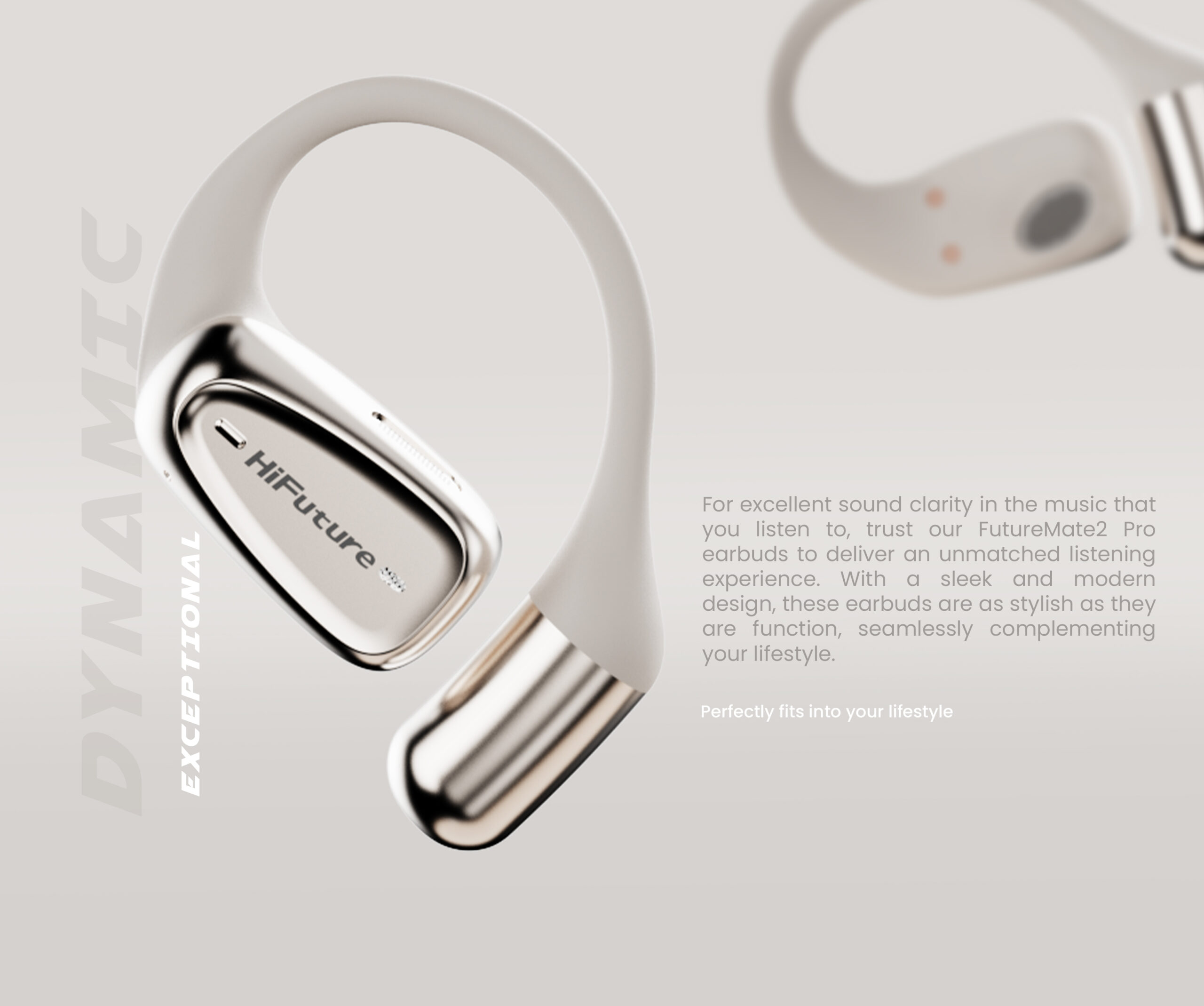 HiFuture Headphones Open Ear FutureMate 2 PRO Black - Image 3