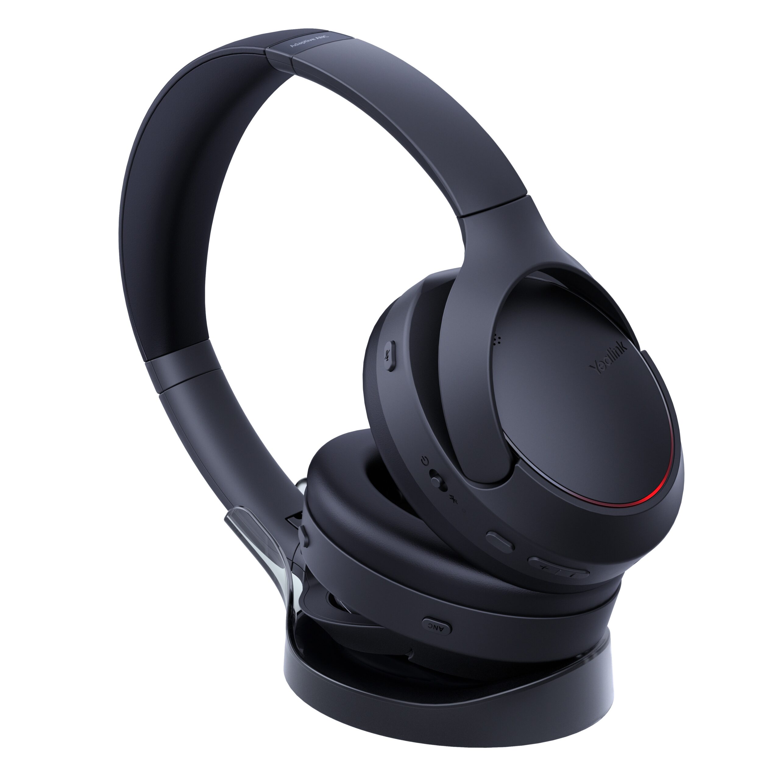 Yealink Headset Wireless Bluetooth AI NC Adaptive ANC Retractable Mic Boom Foldable Design with Charging Stand BH78 Teams - Image 2