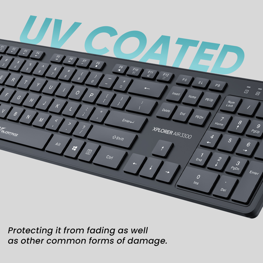 Alcatroz Keyboard & Mouse Wireless Xplorer AIR 3300 Black - Image 3