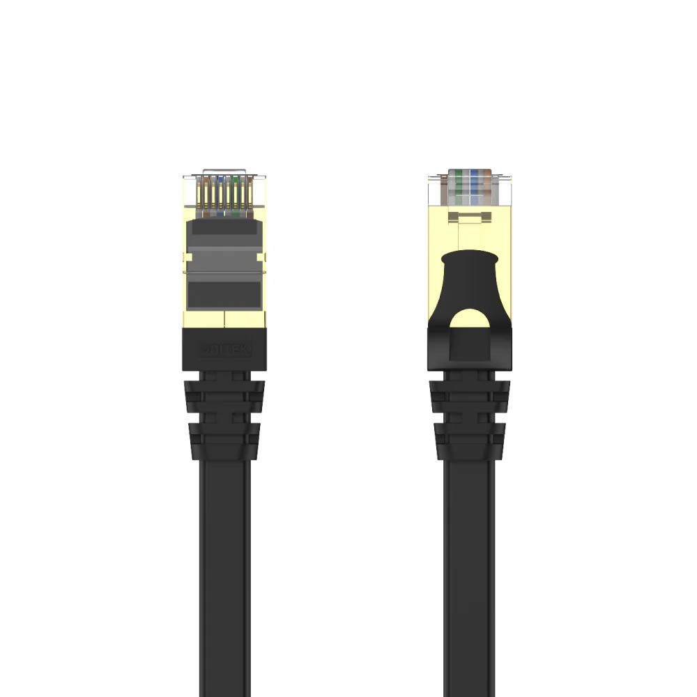 Unitek Network Patch Cable CAT7 Flat SSTP CU Black 3.0m C1897BK-3M - Image 2