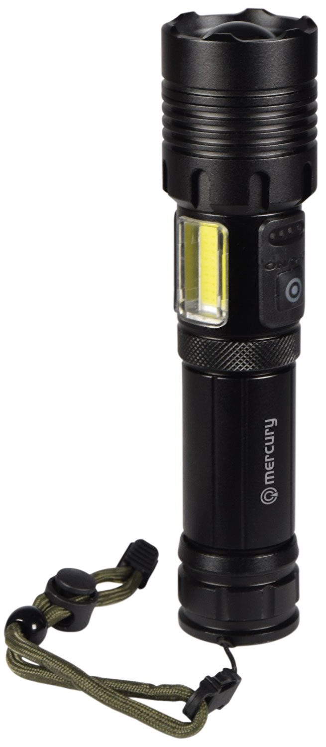 Mercury Rechargeable LED Torch Lamp with Window Breaker