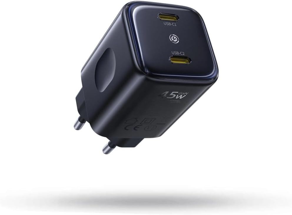 Baseus Charger Wall 45W 2x TYPE C PicoGo AN13 EU Cosmic Black