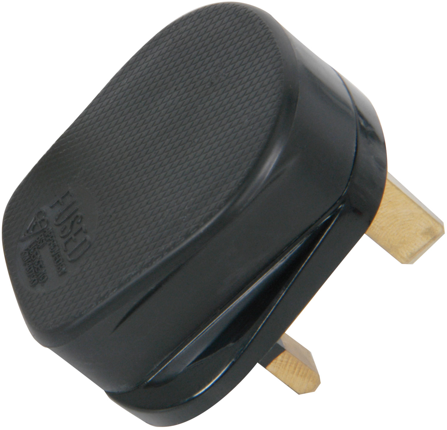 Mercury POWER Mains Plug UK 13A Fuse Rubber Black 429.627UK - Image 2