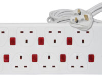 Mercury 8-Gang Power Extension 2.0m with Switches & Surge Protection 429.797UK