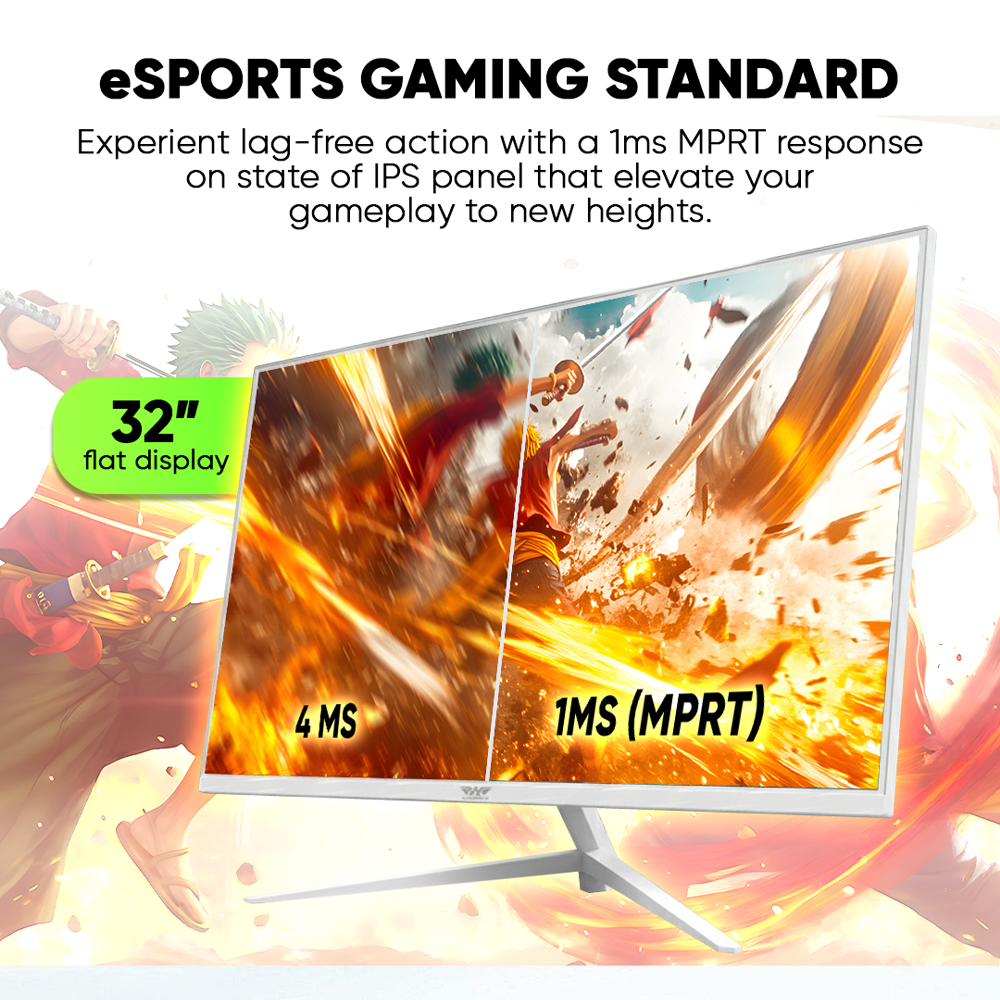 Armaggeddon Gaming Monitor 32'' Slim Frame 2K IPS 180Hz 1ms PXP32Pro Black - Image 4