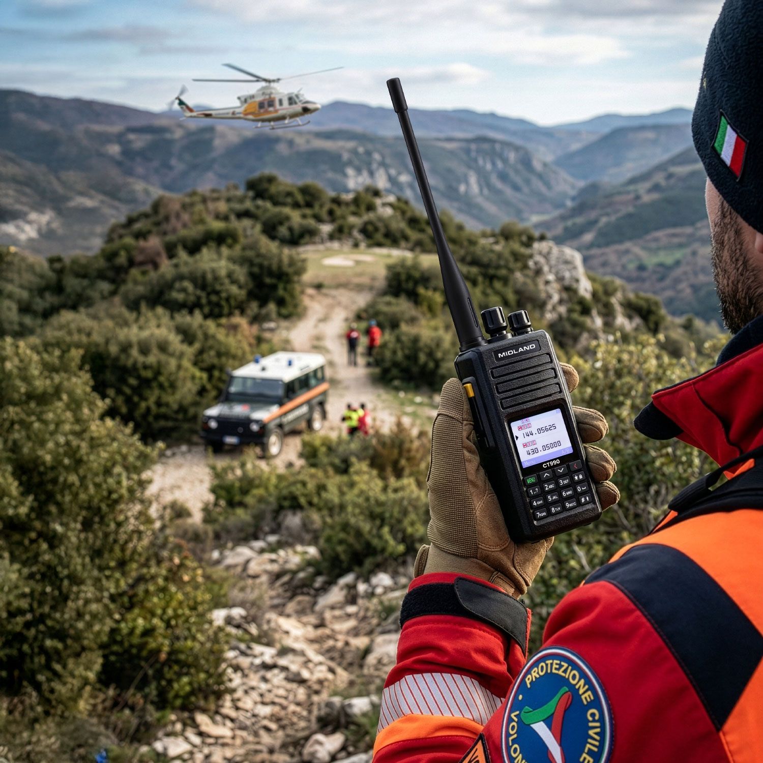 Midland Radio Amateur VHF/UHF 10W IP67 3600mAh CT990-EBR - Image 4
