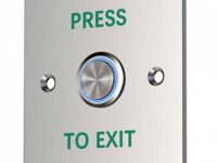 Zudsec Button Door Release Waterproof With Blue Light ZDBT-701BWL