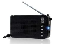 SonicGear AudioBox 2GO-RDO20 Portable Solar & USB Rechargeable FM Radio with Bluetooth & Torchlight
