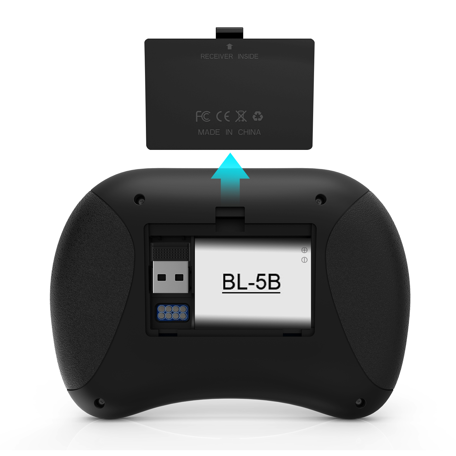 Rii Mini Keyboard Wireless 2.4GHz with Touchpad, Scrollwheel & Media Keys RGB X8 - Image 6