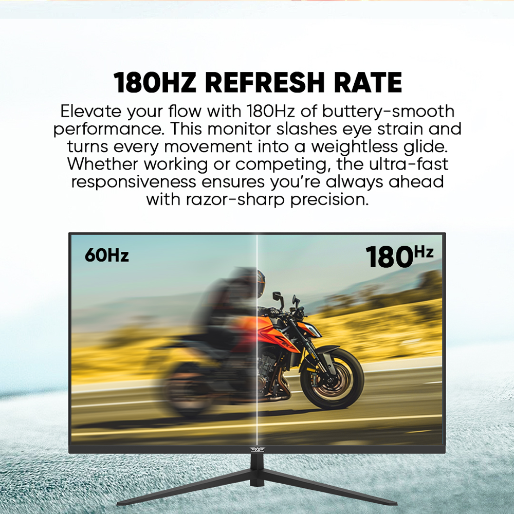 Armaggeddon Gaming Monitor 32'' Slim Frame 2K IPS 180Hz 1ms PXP32Pro Black - Image 5
