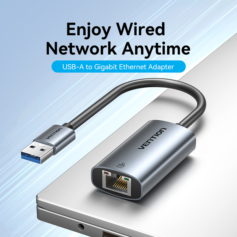 Vention Converter USB-A to Gigabit LAN Aluminium Grey CEZHB - Image 4