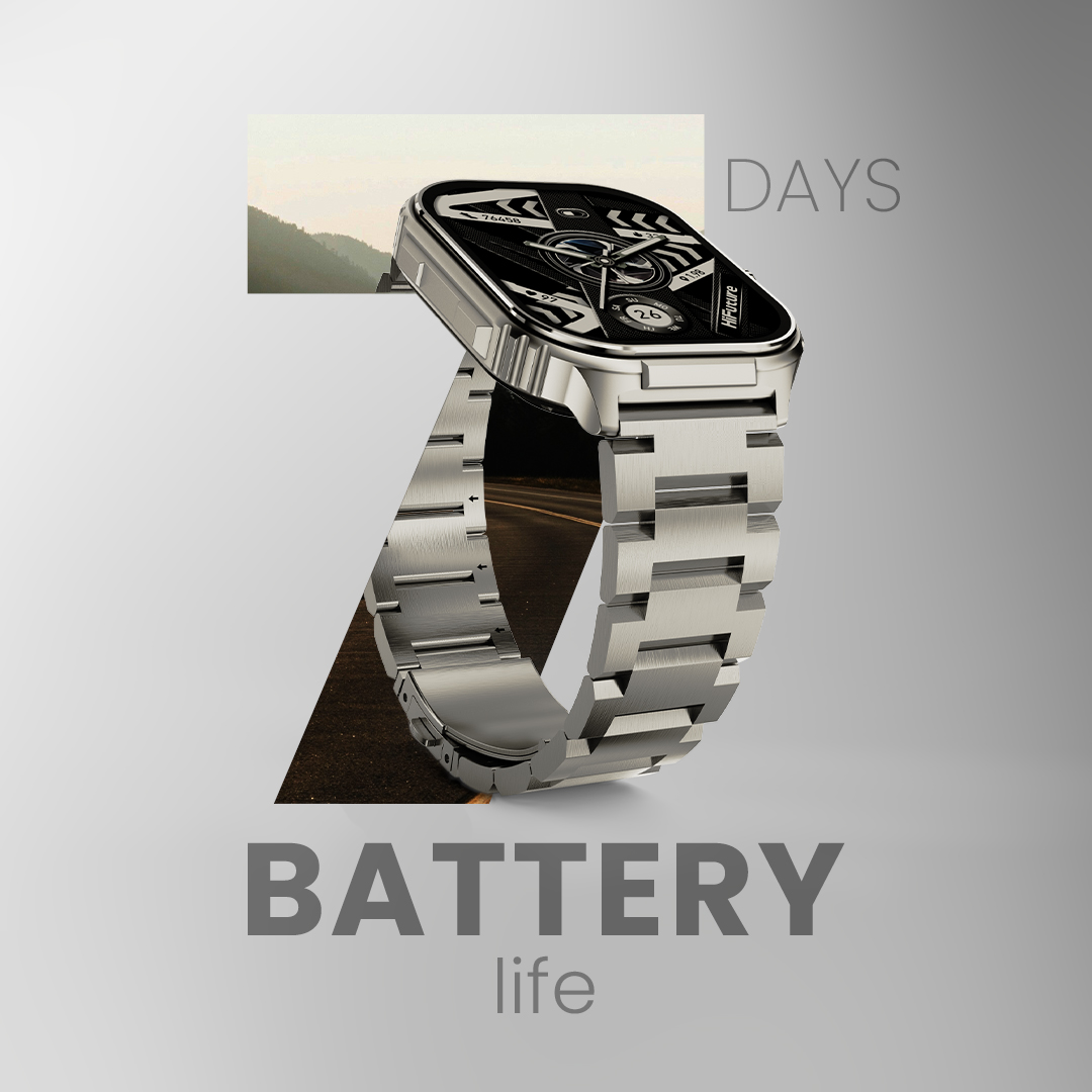 HiFuture Luxury Sport SmartWatch ULTRA 3 Pro Stainless Steel AMOLED Black - Image 6
