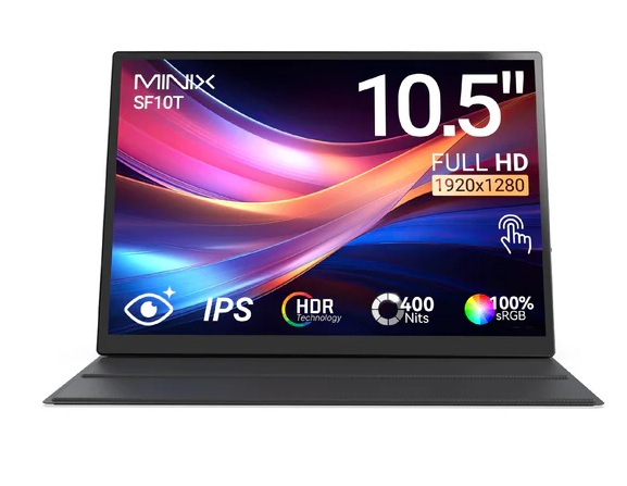 MINIX SF10T 10.5" sRGB Portable Monitor Dual USB-C - Image 5