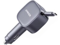 Anker Mobile Charger Car 75W with Built-In Retractable USB-C Cable
