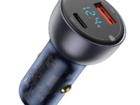 Baseus Digital Display Dual USB Car Charger 63W