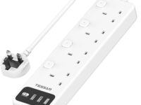 Tessan 4-Gang Extension 3 USB-A 2m 13A TS-B204