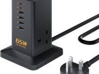 Tessan 2 Gang Extension  4 USB-A 2 USB C 2m 13A TS-FS02UK00