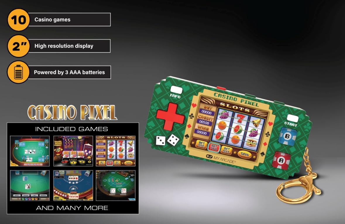 My Arcade PIXEL POCKET PRO CASINO (10 GAMES IN 1) - Image 2