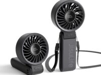 Jisulife LIFE 7 Black Portable & Foldable Personal Fan with LED Display