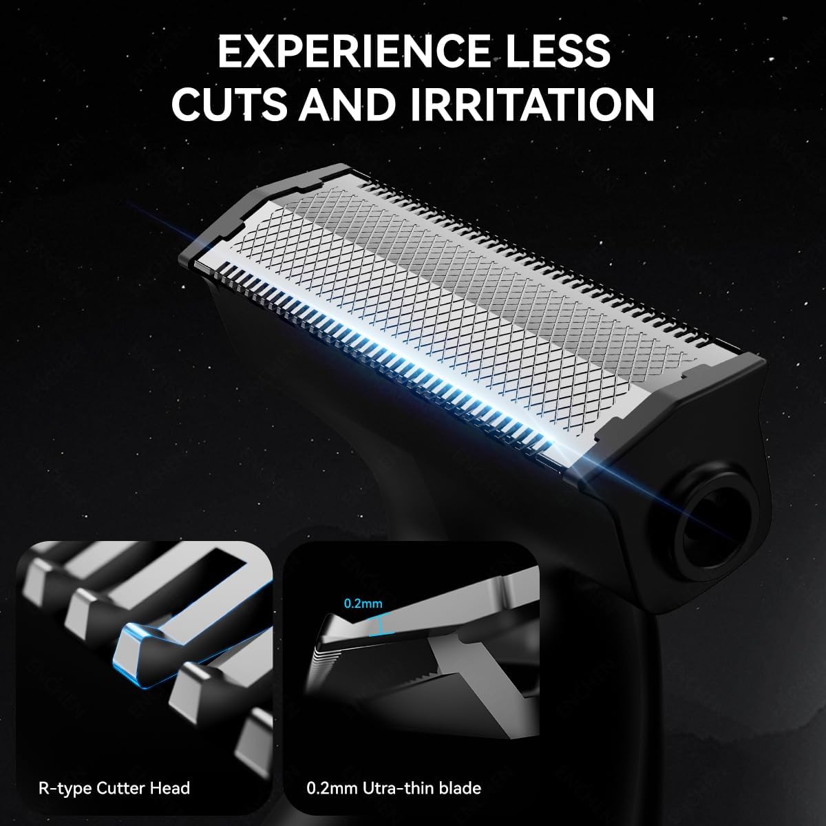 Enchen Body Hair Trimmer SPARK 5 USB-C 800mAh Black - Image 7