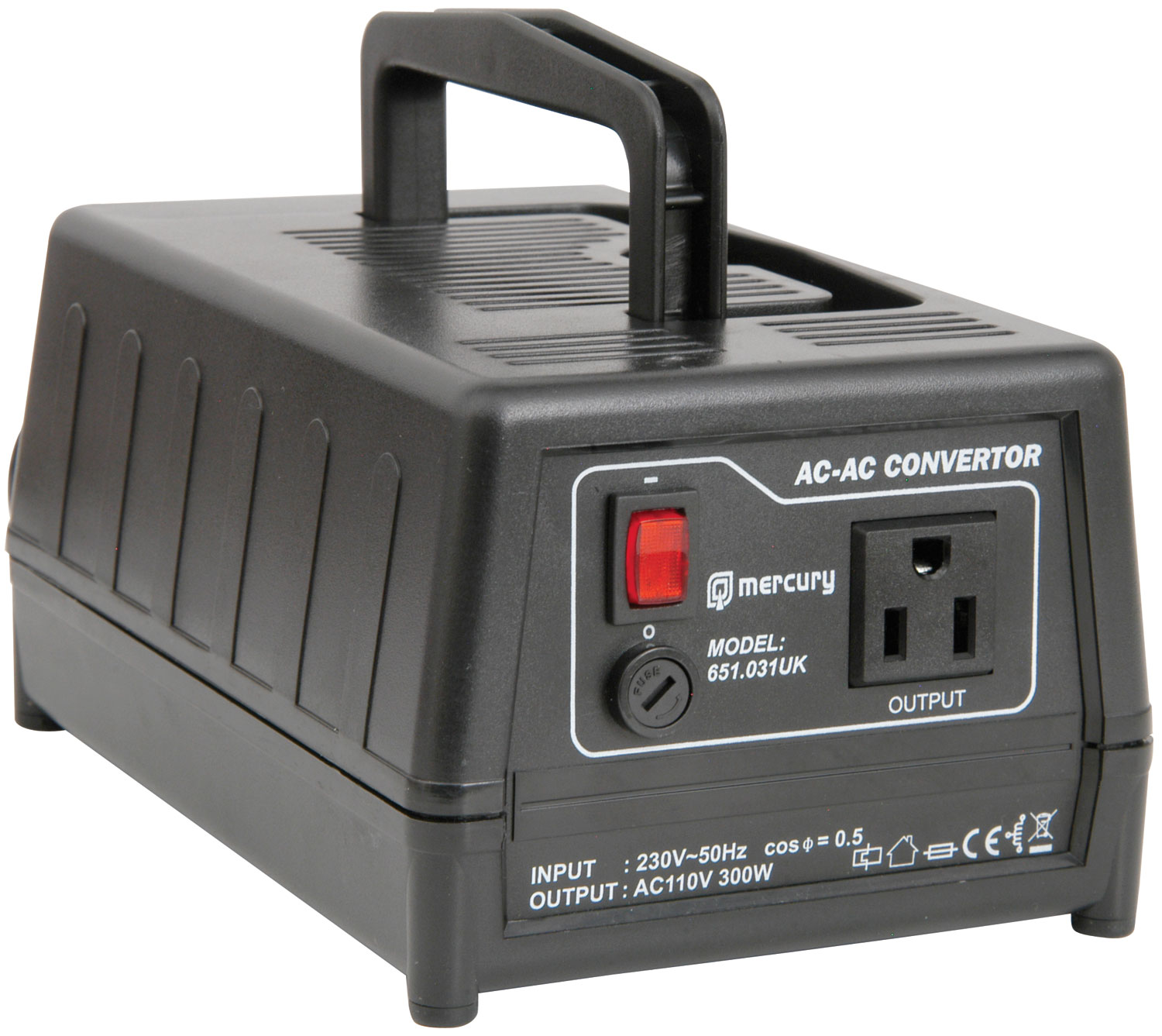 Mercury SDVC-300 US to UK Voltage Converter 230V-110V 300W 651.031UK